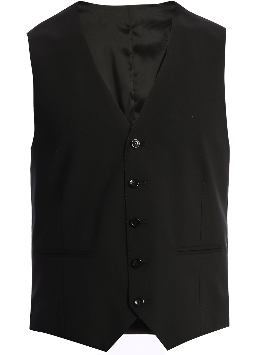 TONELLO Classic Single-Breasted Wool Vest - Size 48IT