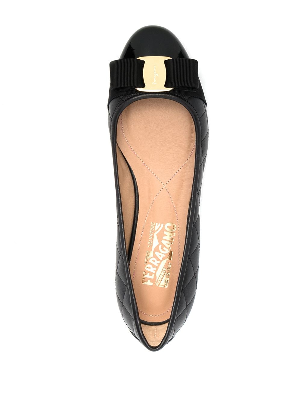 Ferragamo Quilted Leather Ballet Flats for Women