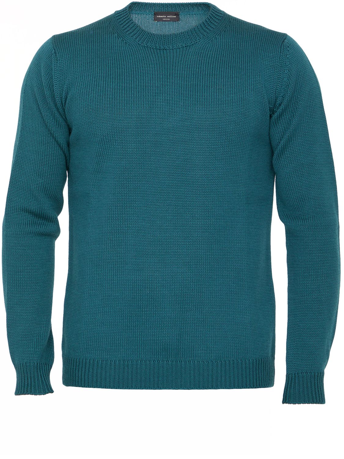 ROBERTO COLLINA Men's Merino Wool Sweater - Regular Fit, Size 50