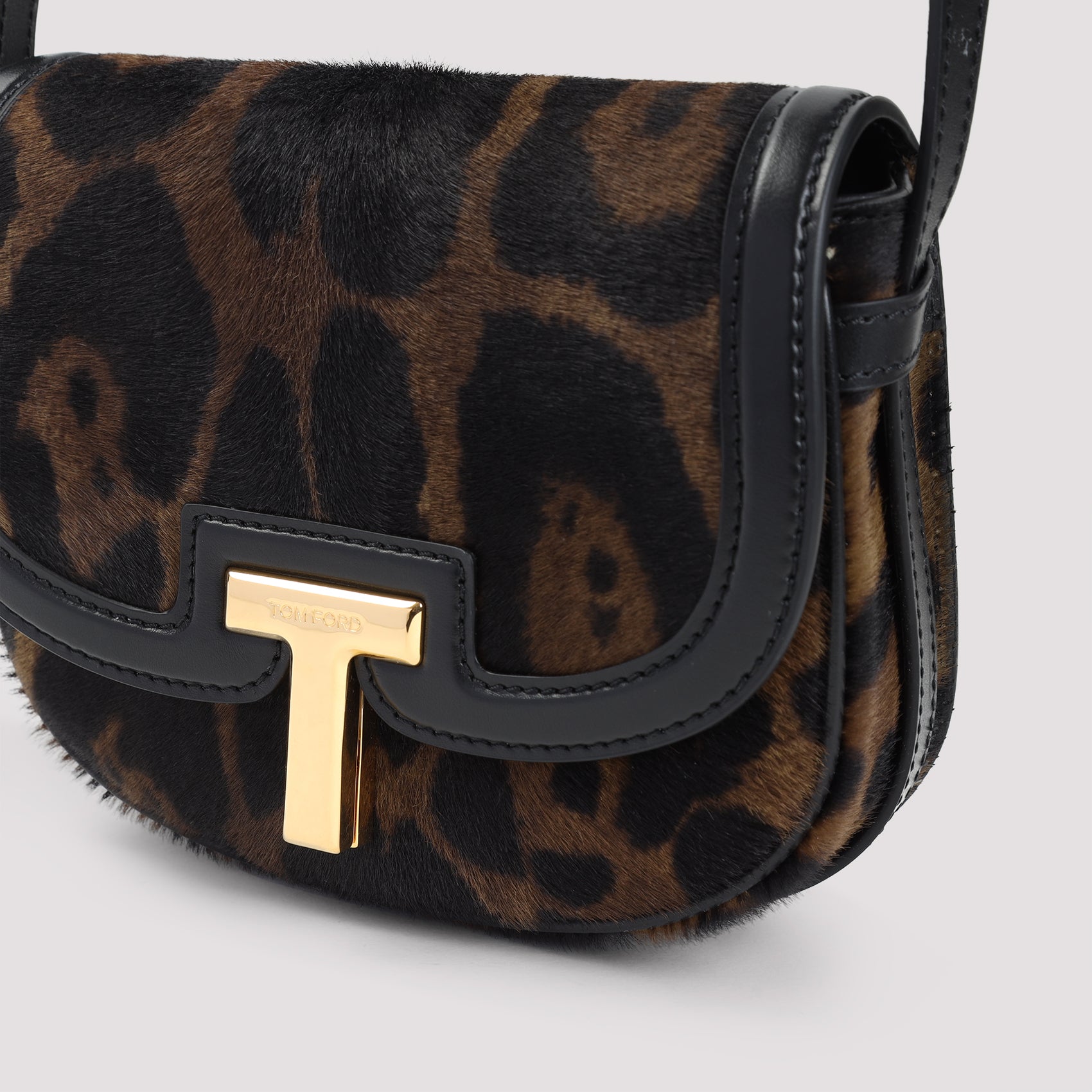 TOM FORD Leopard Print Mini Handbag - 18cm x 16cm x 5cm