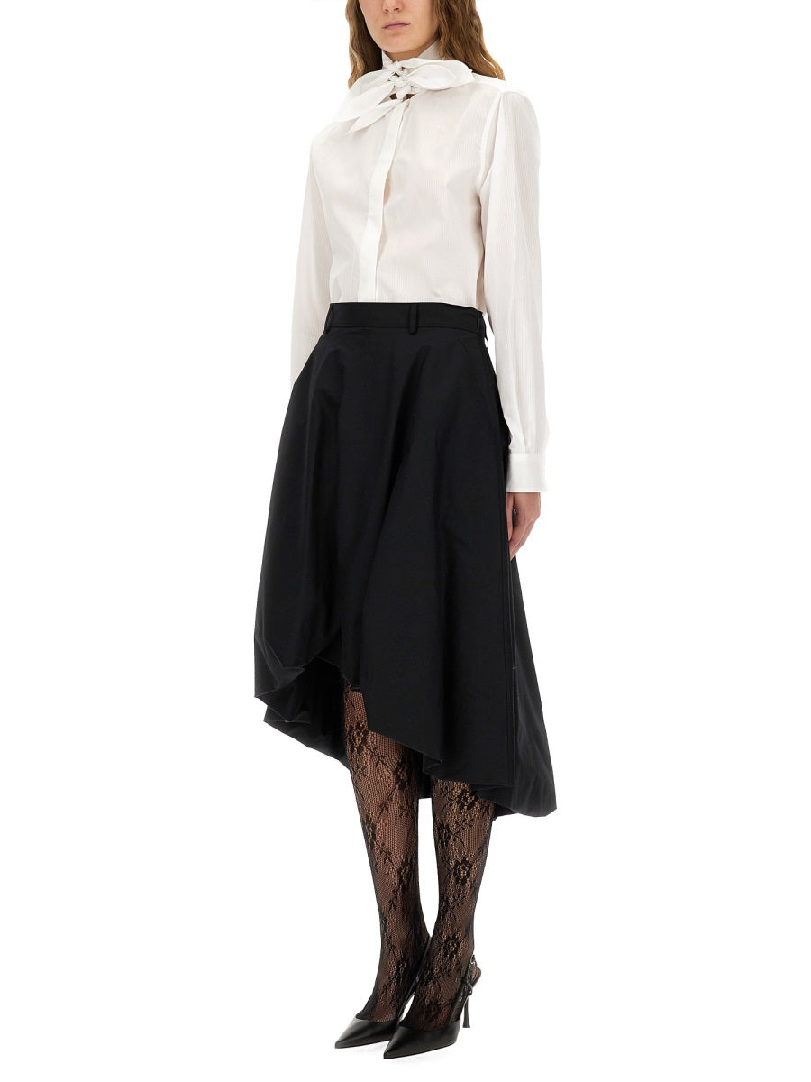 MOSCHINO COUTURE Cotton Poplin Jacquard Shirt - Size 40