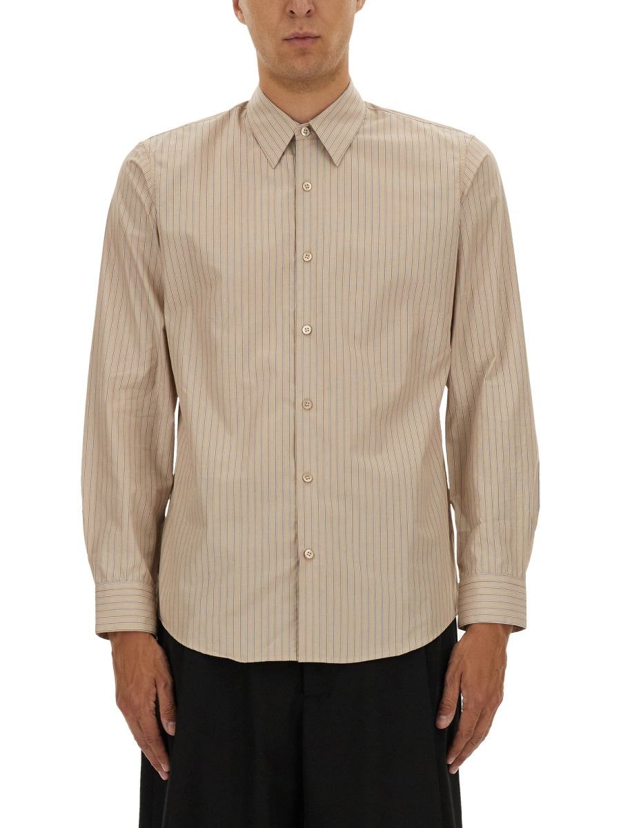 DRIES VAN NOTEN Men's Striped Shirt - Size 48