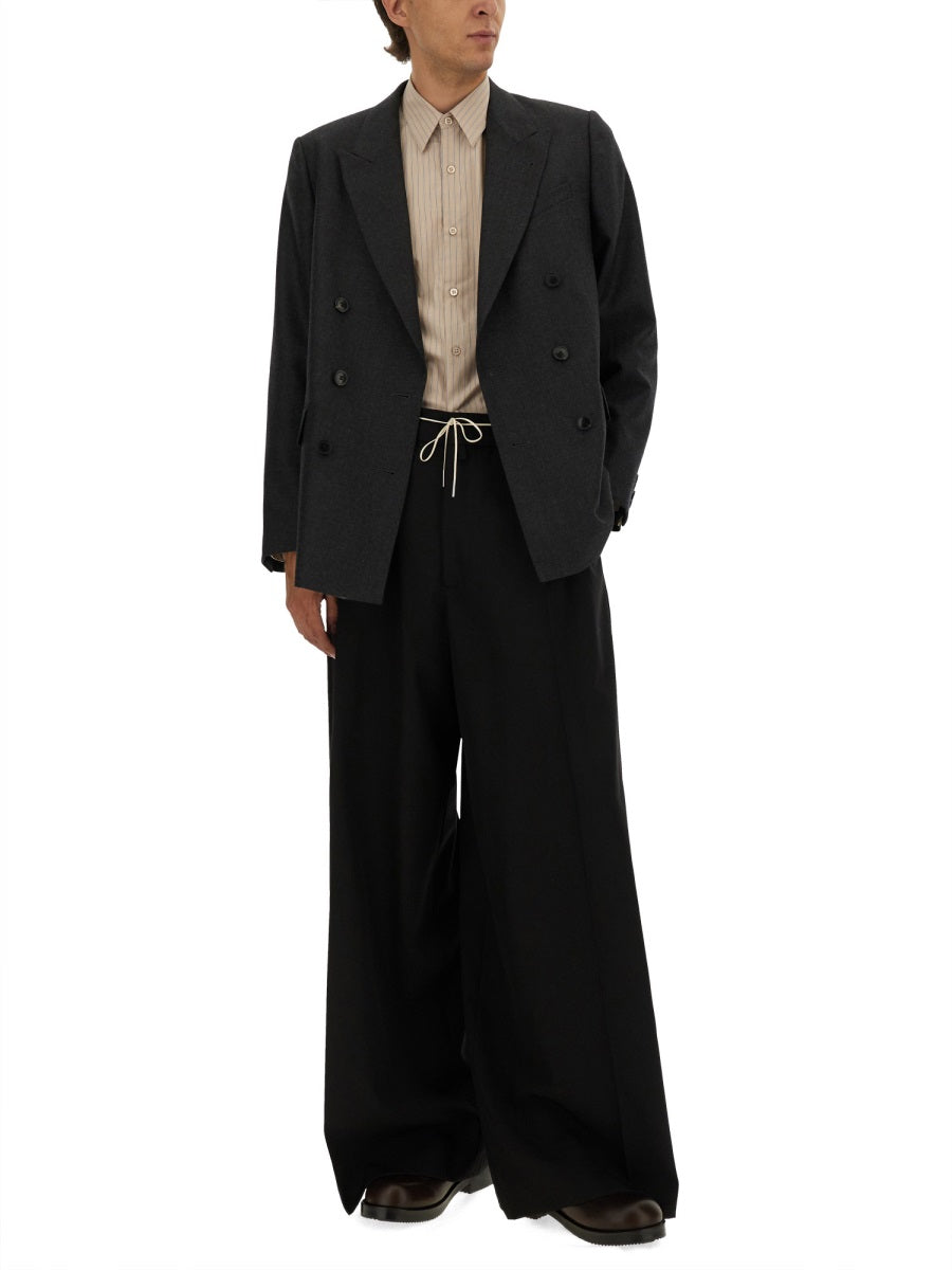 DRIES VAN NOTEN Men's Striped Shirt - Size 48