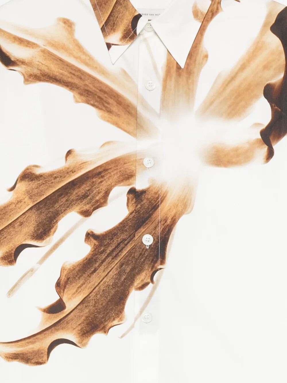 DRIES VAN NOTEN Cotton Mini Carton Shirt for Men - Fall/Winter 25