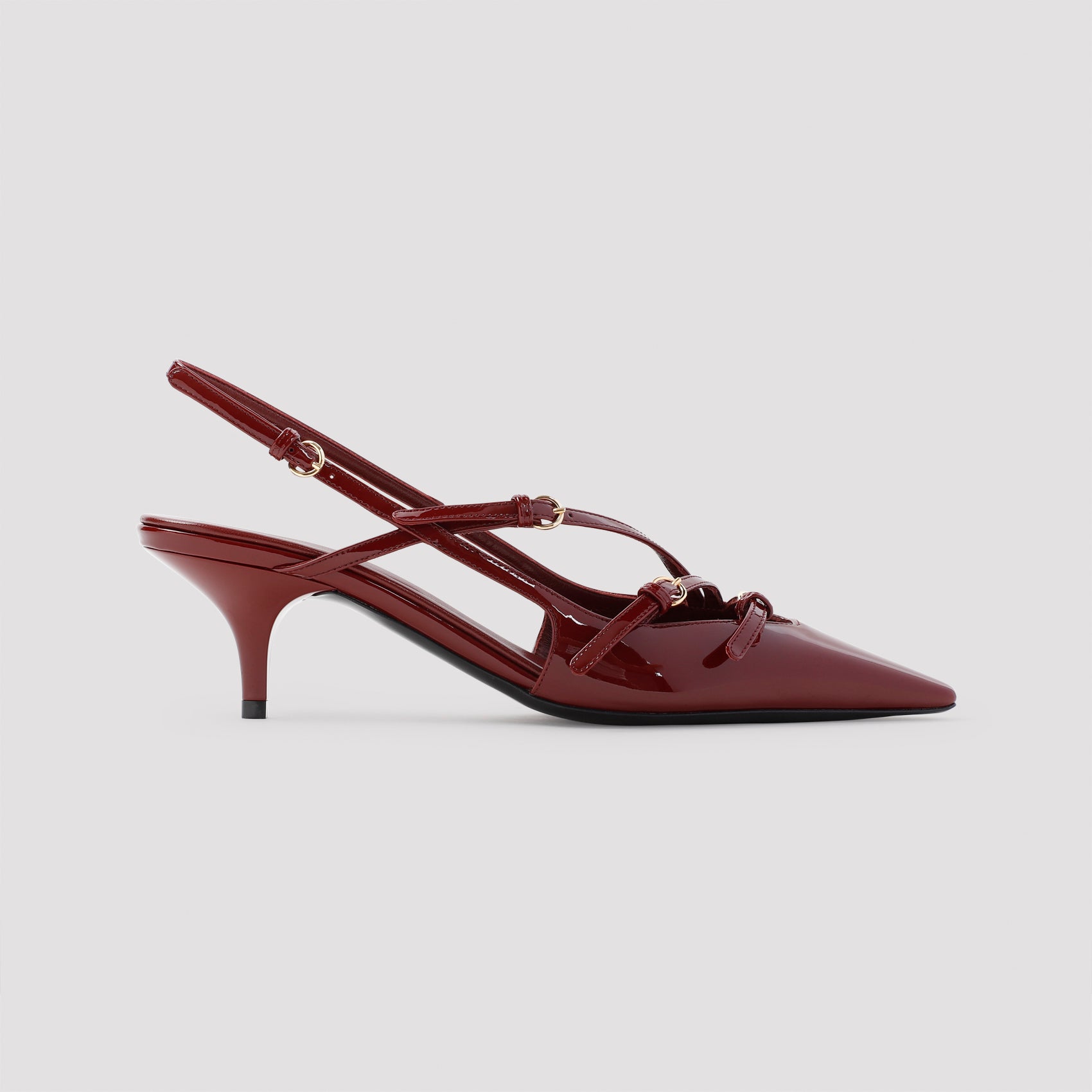 MIU MIU Patent Leather Pumps with 5.5 cm Heel for Men