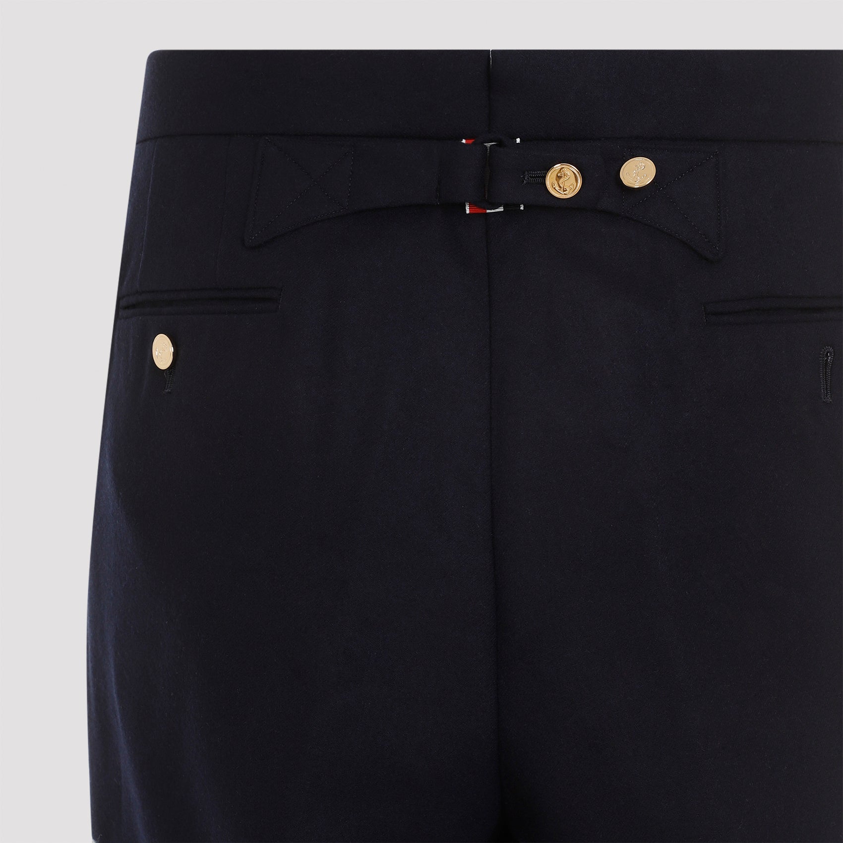 THOM BROWNE Low Rise Drop Crotch Backstrap Trousers