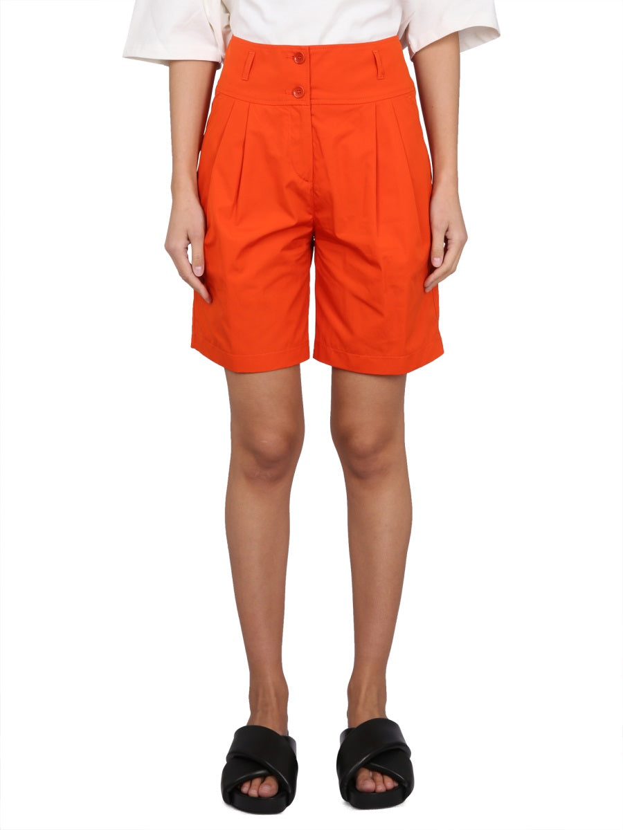 ASPESI Cotton Poplin Mini Shorts for Women