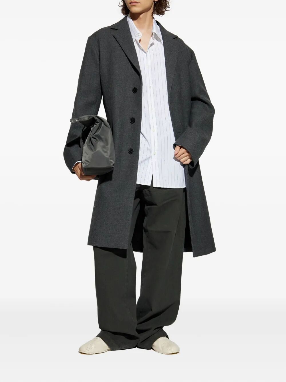 DRIES VAN NOTEN Straight Leg Cotton Trousers