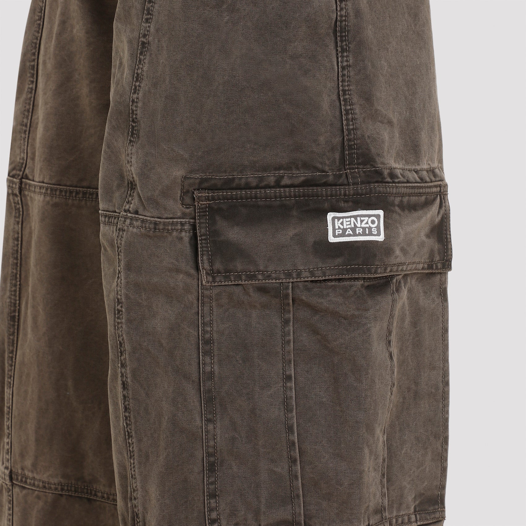 KENZO Dyed Canvas Cargo Pants for Men