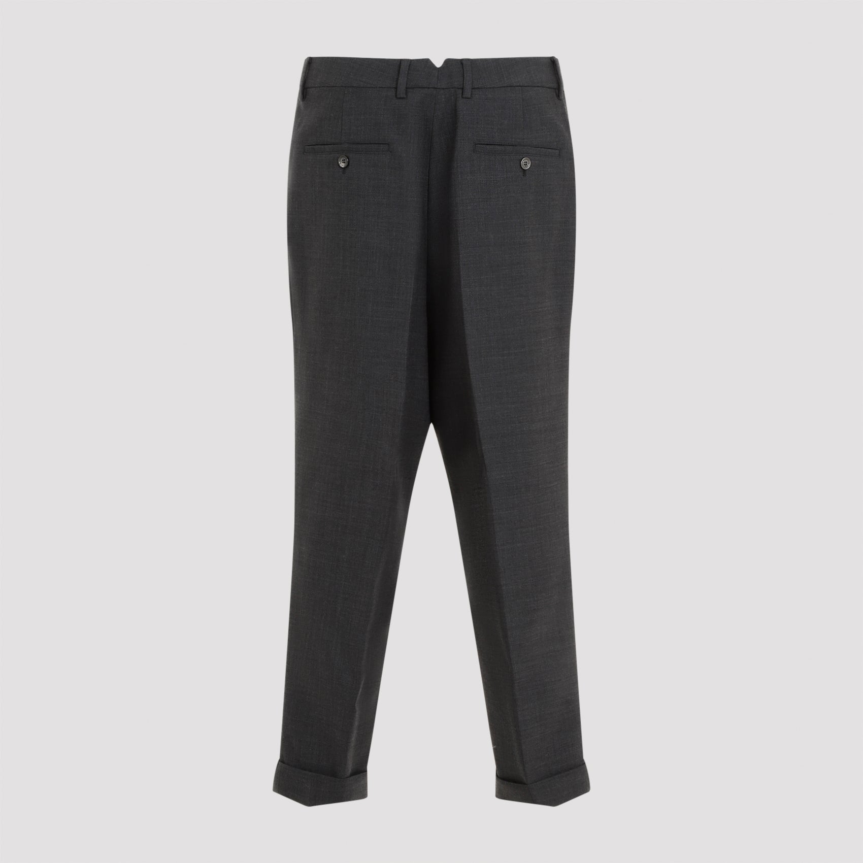 AMI Men's Tapered Mini Carrot Fit Trousers