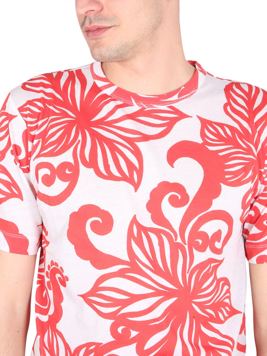 DRIES VAN NOTEN Floral Print Crewneck T-Shirt