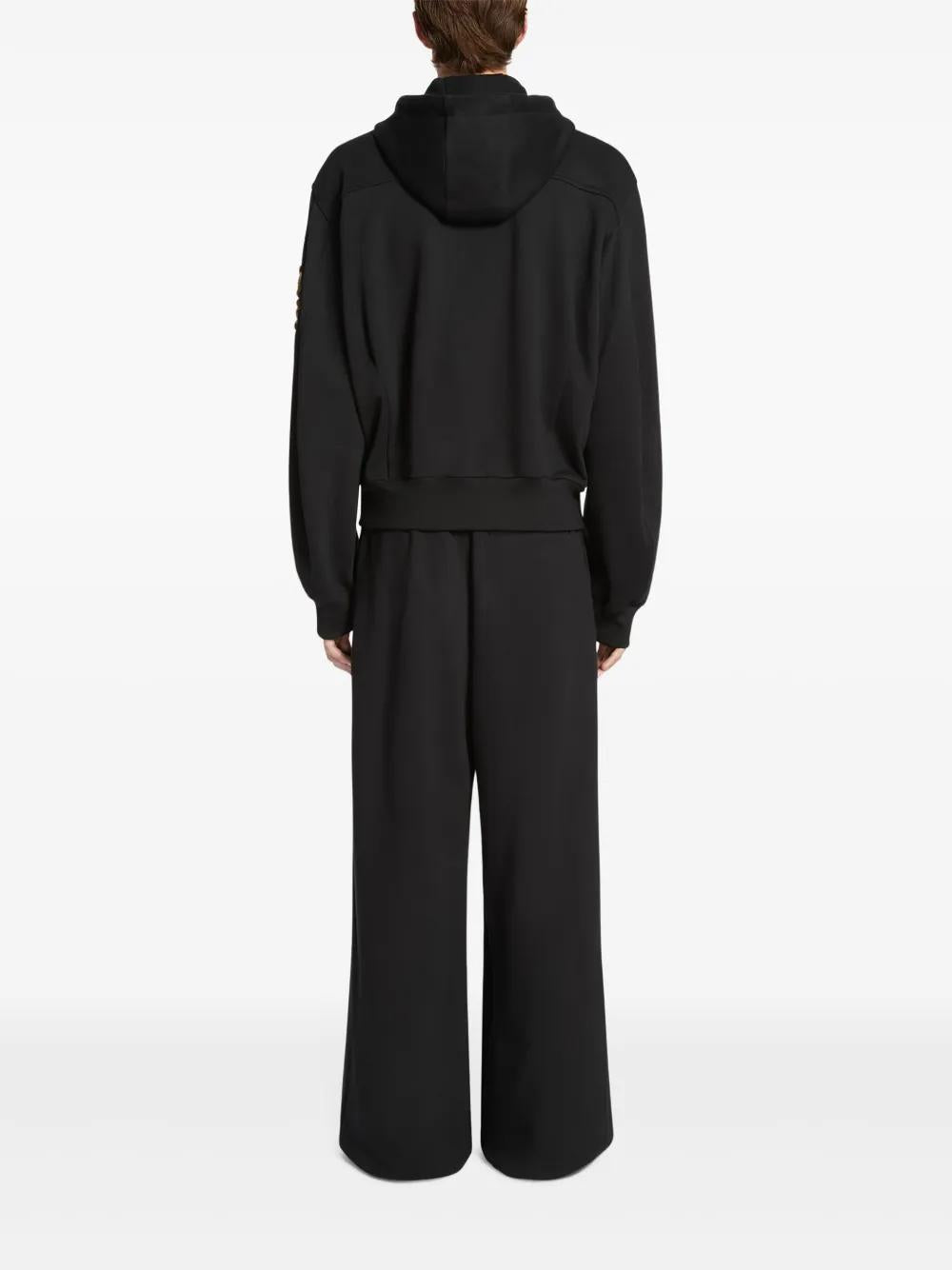 DRIES VAN NOTEN Men's Embroidered Cotton Sweatshirt - Size L