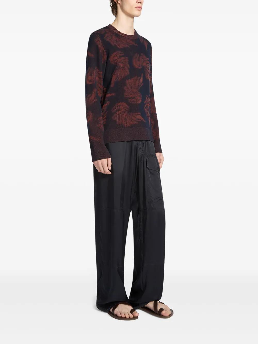 DRIES VAN NOTEN Jacquard Knit Sweater - Size L