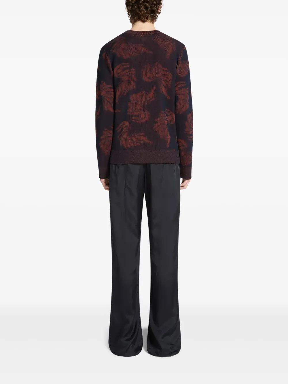 DRIES VAN NOTEN Jacquard Knit Sweater - Size L