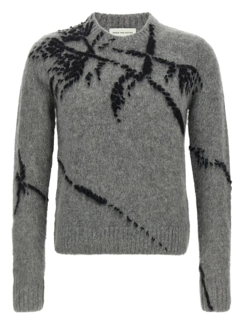 DRIES VAN NOTEN Embroidered Wool Sweater