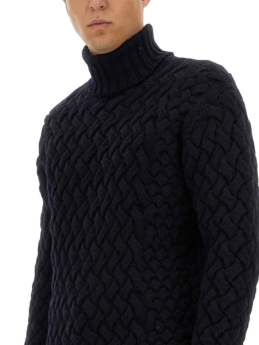 DRIES VAN NOTEN Regular Fit Wool Shirt - Size L