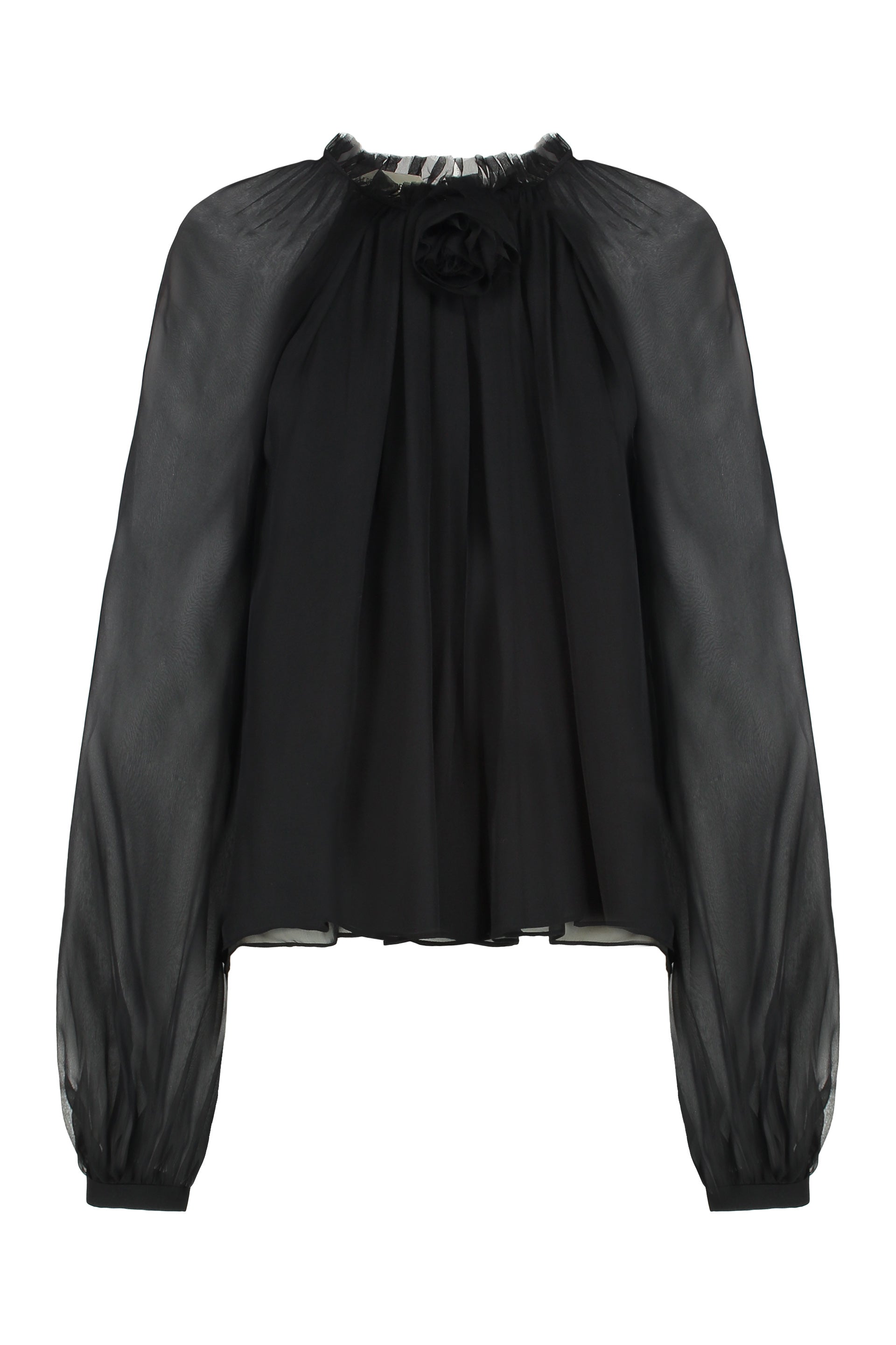 ALBERTA FERRETI Elegant Silk Chiffon Blouse