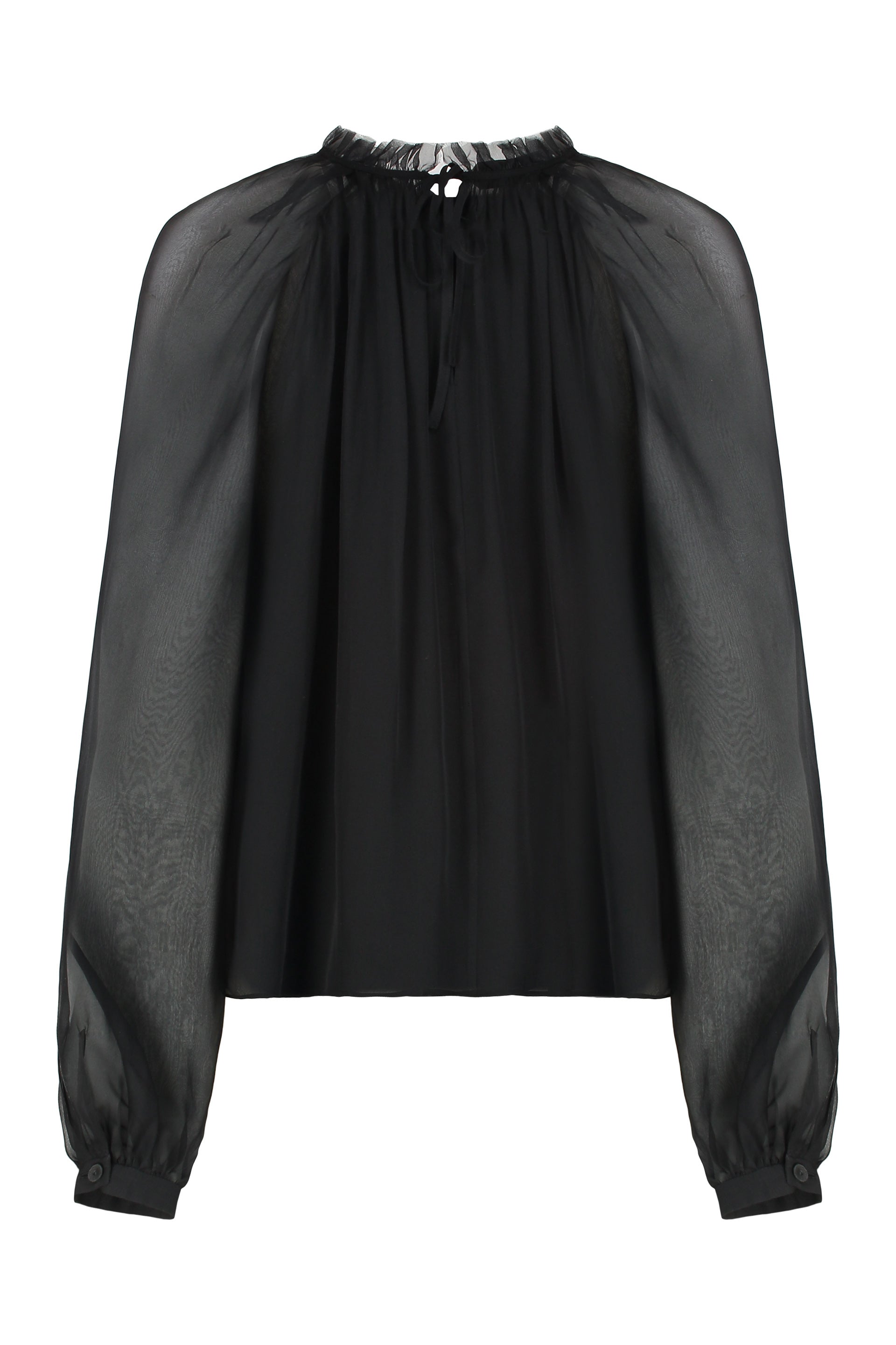 ALBERTA FERRETI Elegant Silk Chiffon Blouse