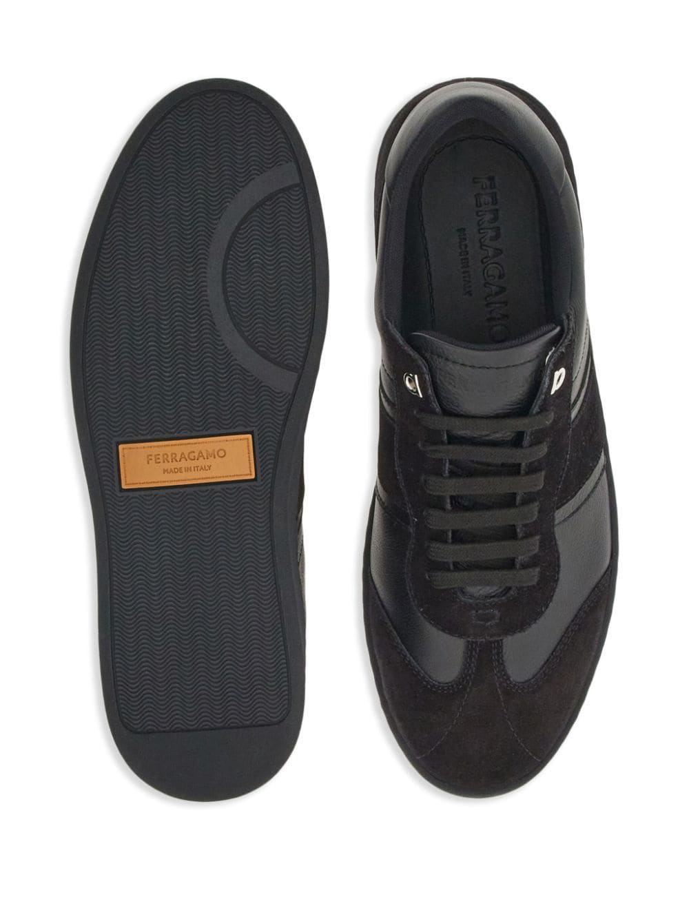 Ferragamo Logo Panelled Sneakers