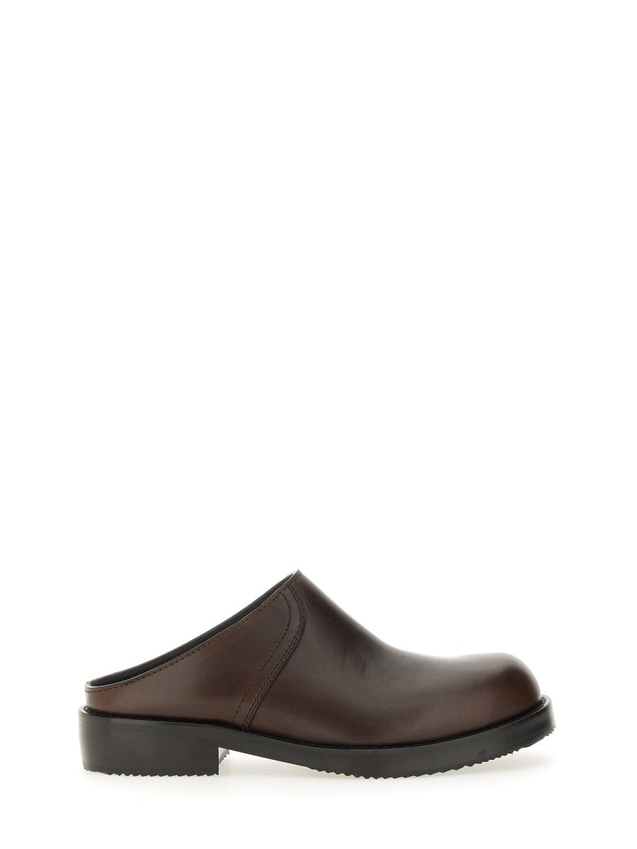 DRIES VAN NOTEN Men's Leather Clogs - FW25 Collection
