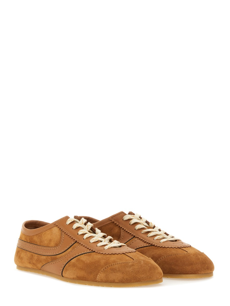 DRIES VAN NOTEN Men's Leather and Suede Sneakers