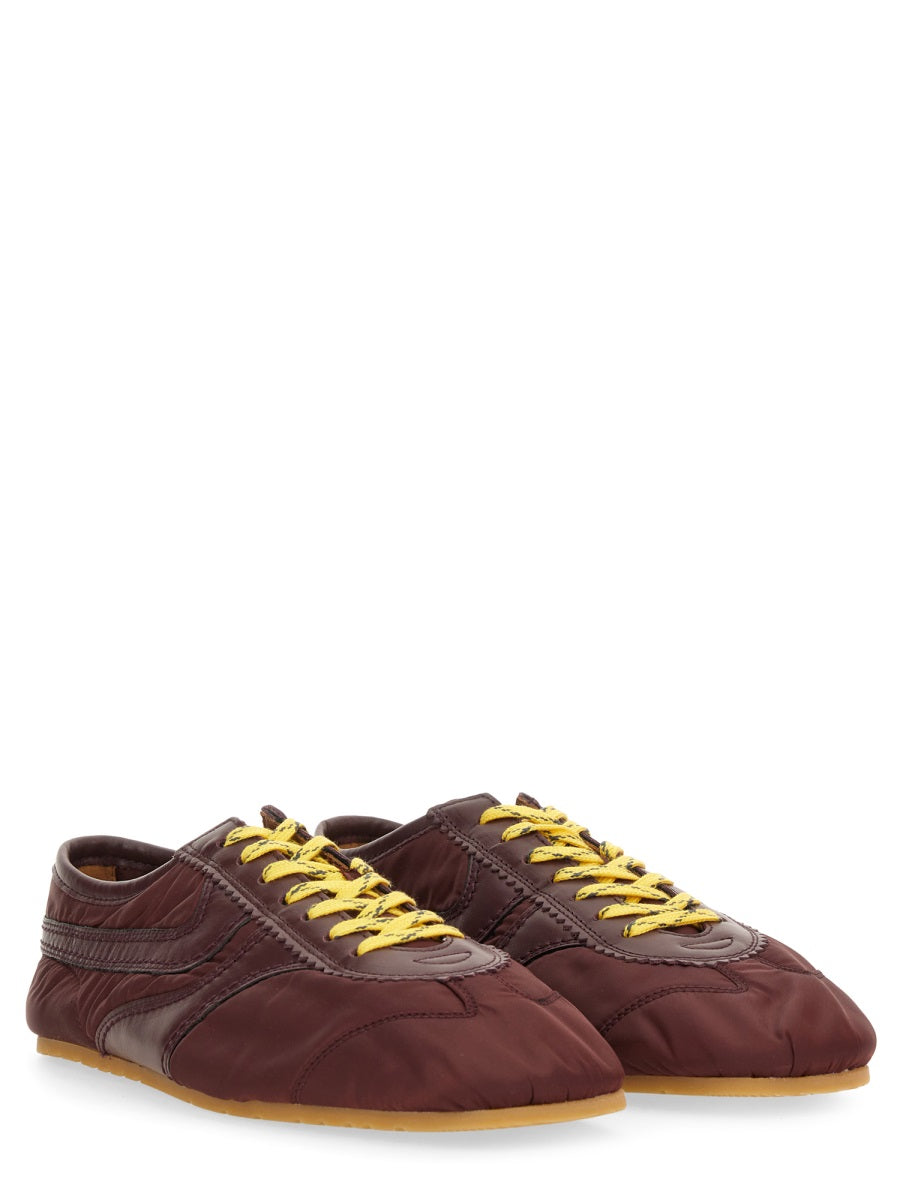 DRIES VAN NOTEN Nylon and Nappa Leather Sneaker