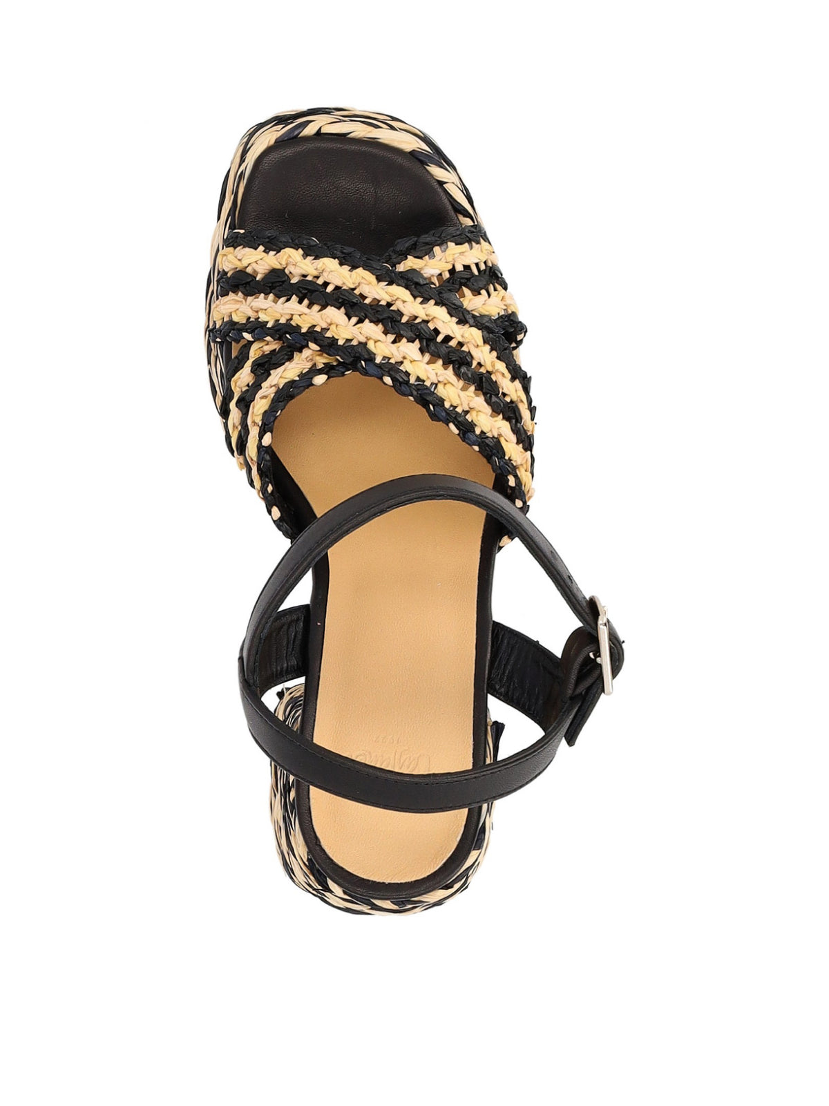 CASTAÑER Valeria Rafia Woven Sandals with 9 cm Heel