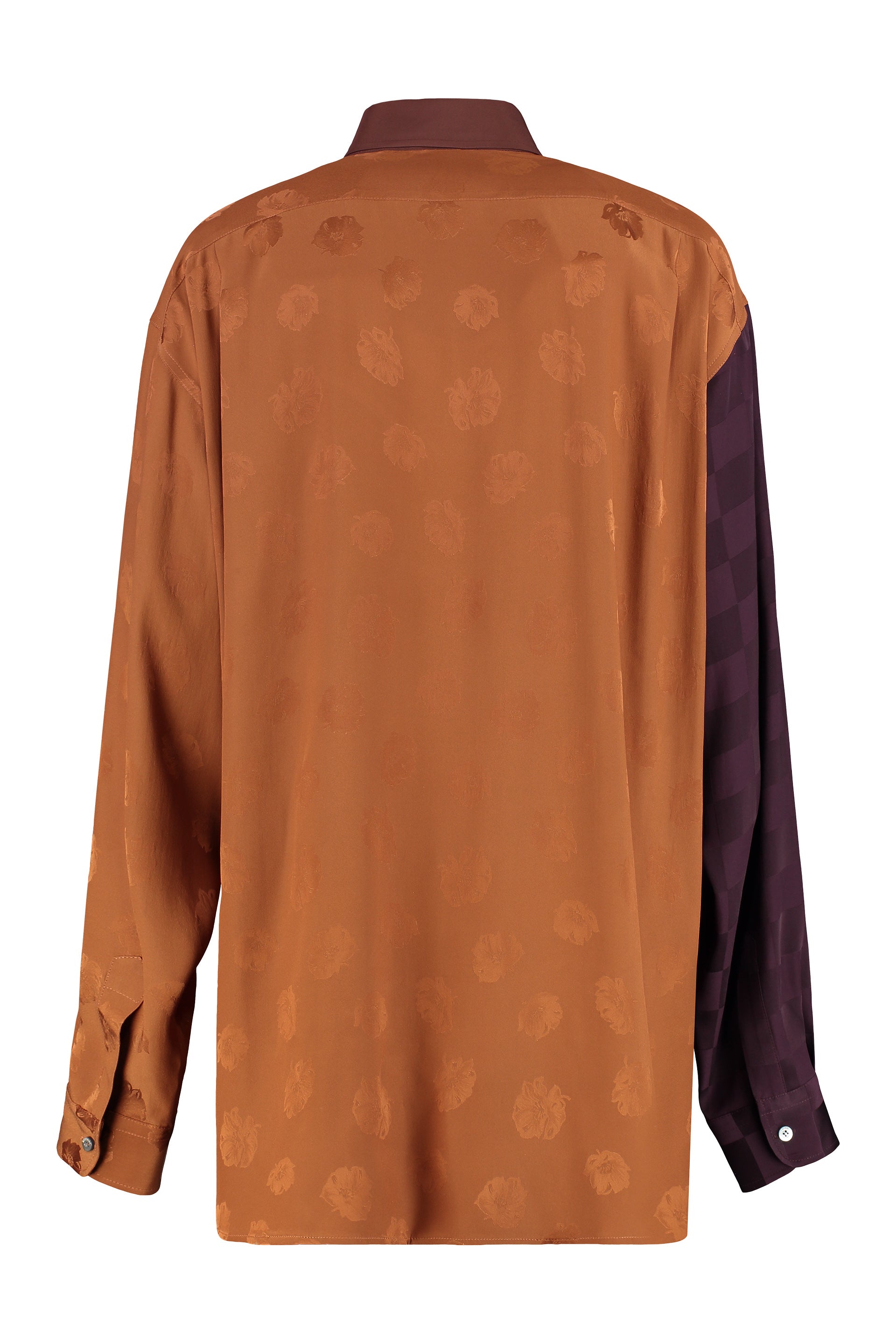 MOSCHINO COUTURE Silk Blend Shirt with Front Pocket