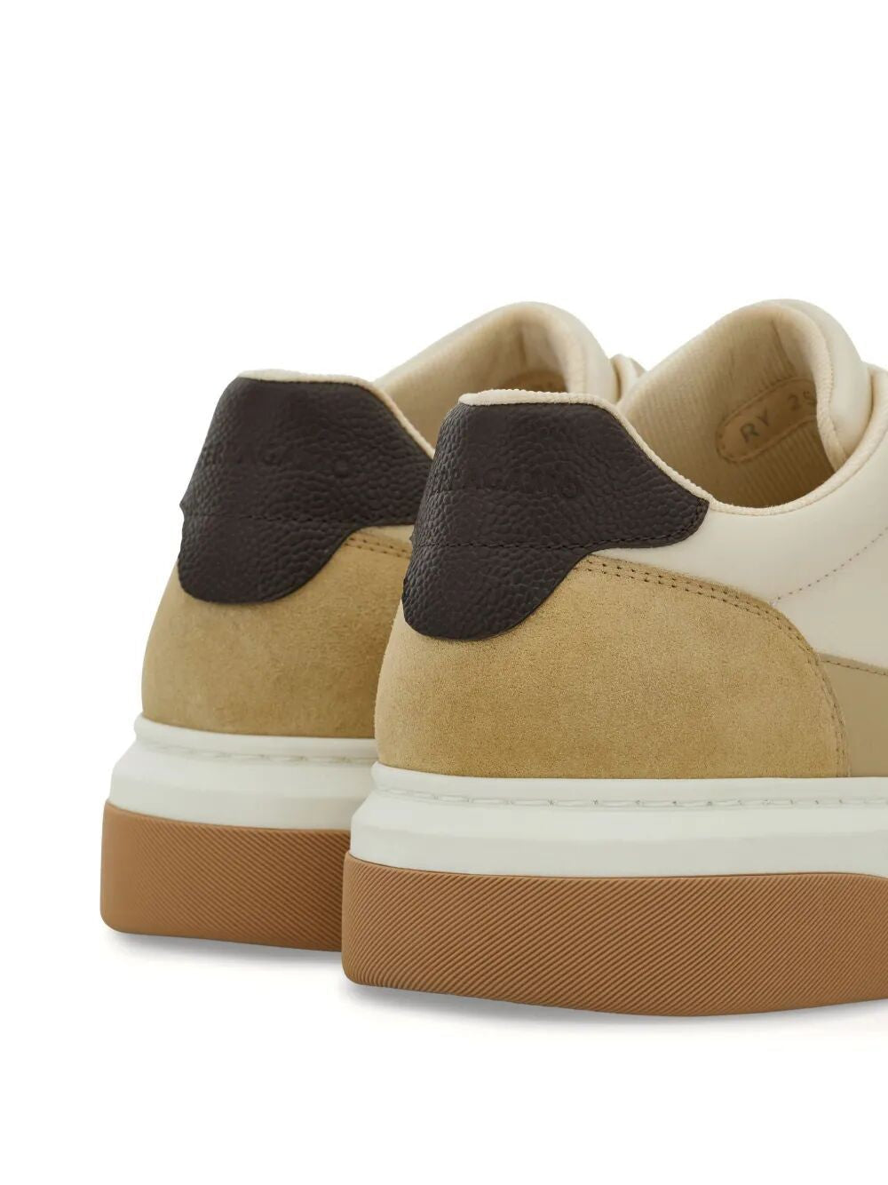 Ferragamo Suede and Leather Cassina Sneaker for Men