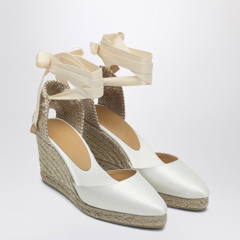 CASTAÑER High Espadrilles with Ankle Laces and Wedge Heel