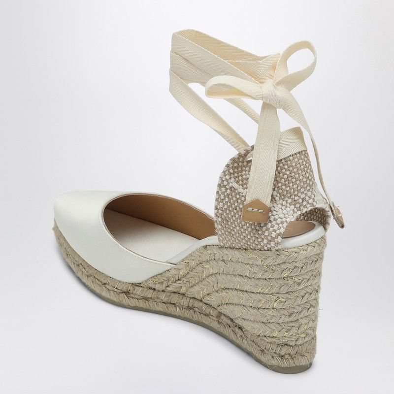 CASTAÑER High Espadrilles with Ankle Laces and Wedge Heel