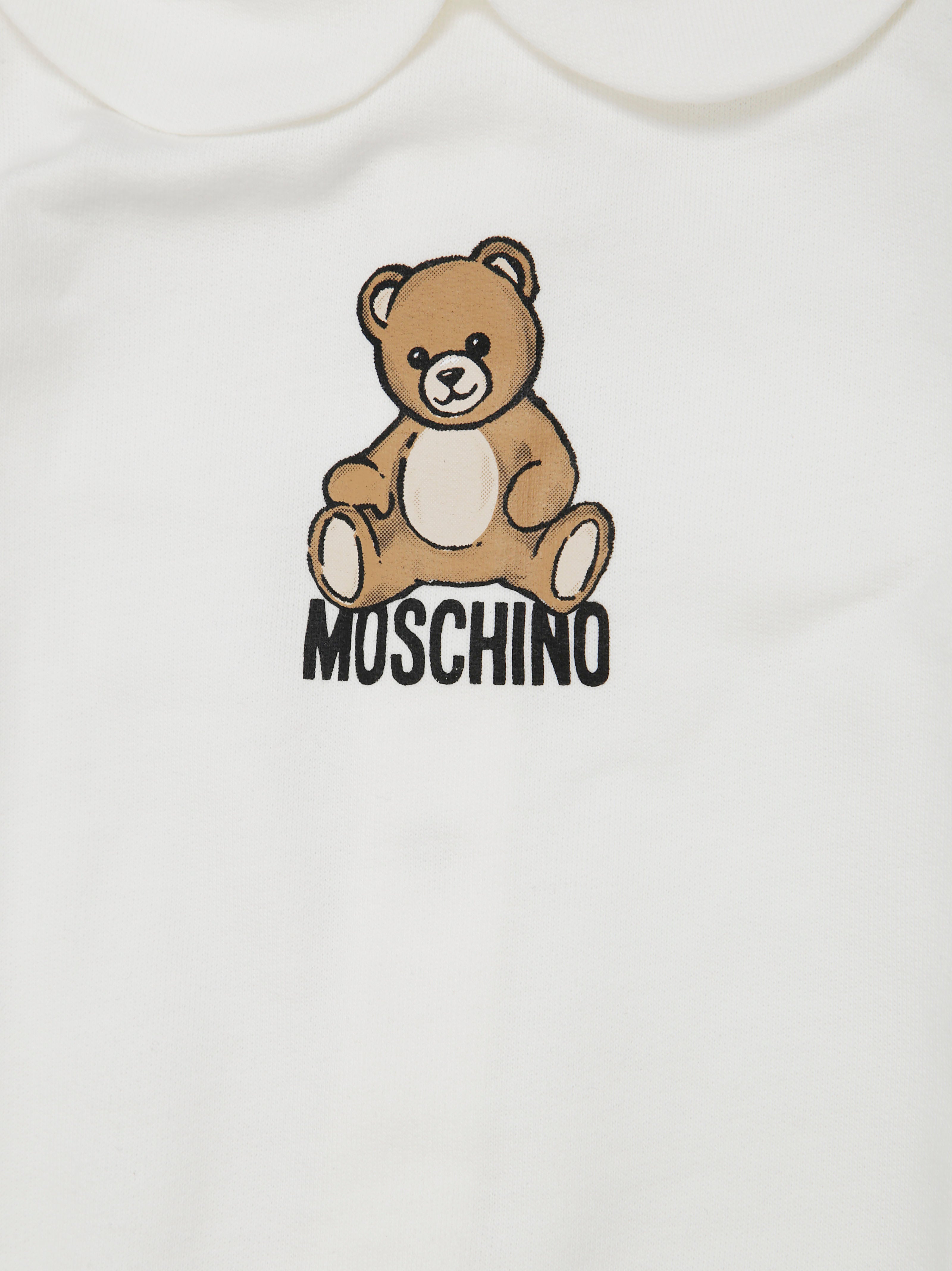 MOSCHINO KIDS Mini Playful Sweatshirt with Logo and Bear Design