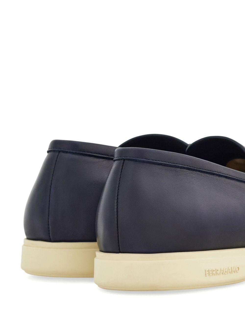 Ferragamo Cosimo Leather Casual Loafers with Gancini Hook Buckle