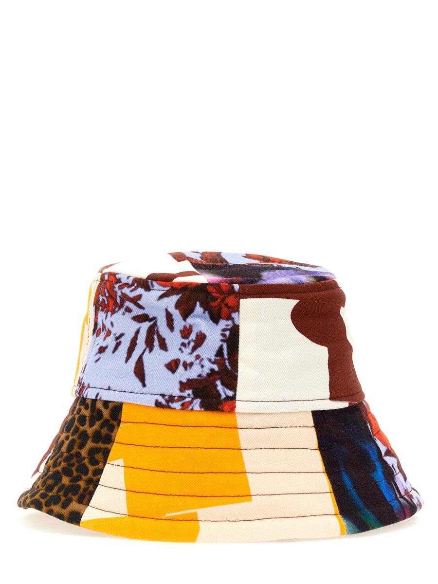 DRIES VAN NOTEN Contrast Stitching Bucket Hat