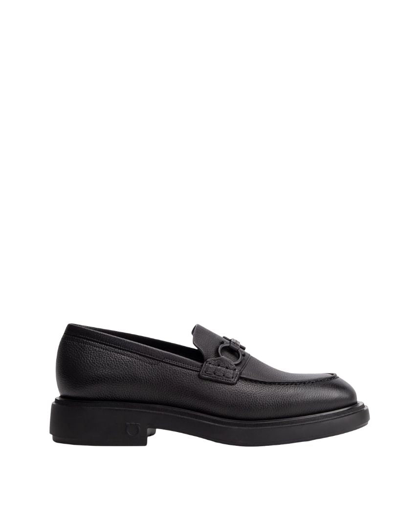 Ferragamo Men's Moccasins with Gancini Hook Decoration