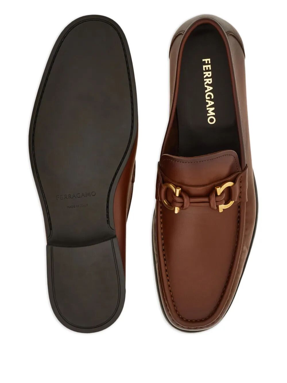 Ferragamo Classic Leather Loafers for Men
