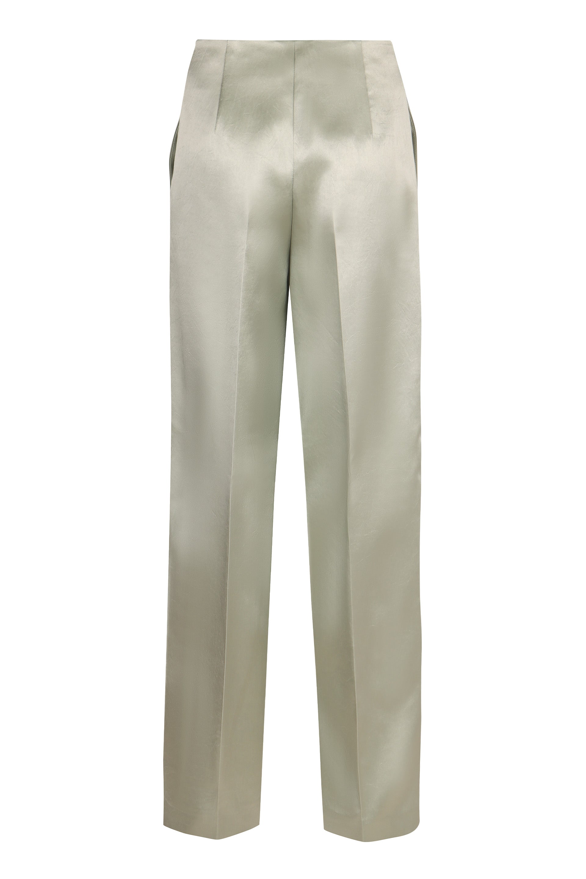 PHILOSOPHY DI LORENZO SERAFINI Satin Trousers with Side Pockets for Women