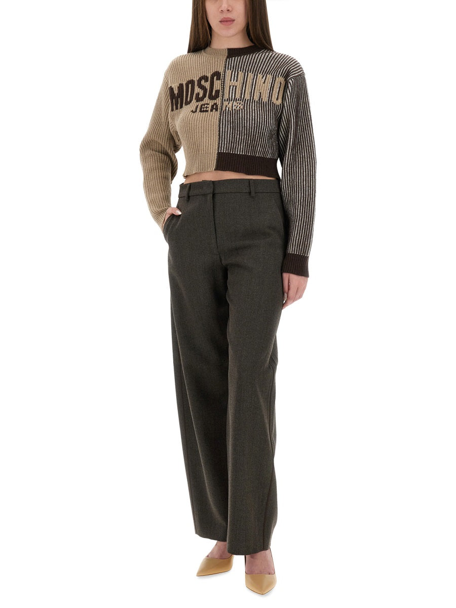 MOSCHINO JEANS Wide Leg Pants Size 40 for Women