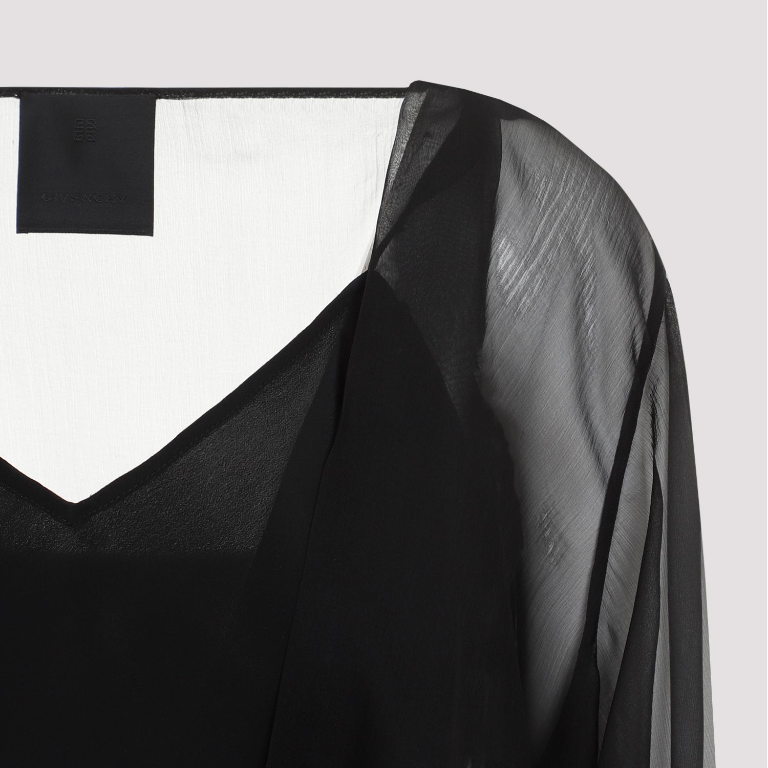GIVENCHY Draped Silk Shirt