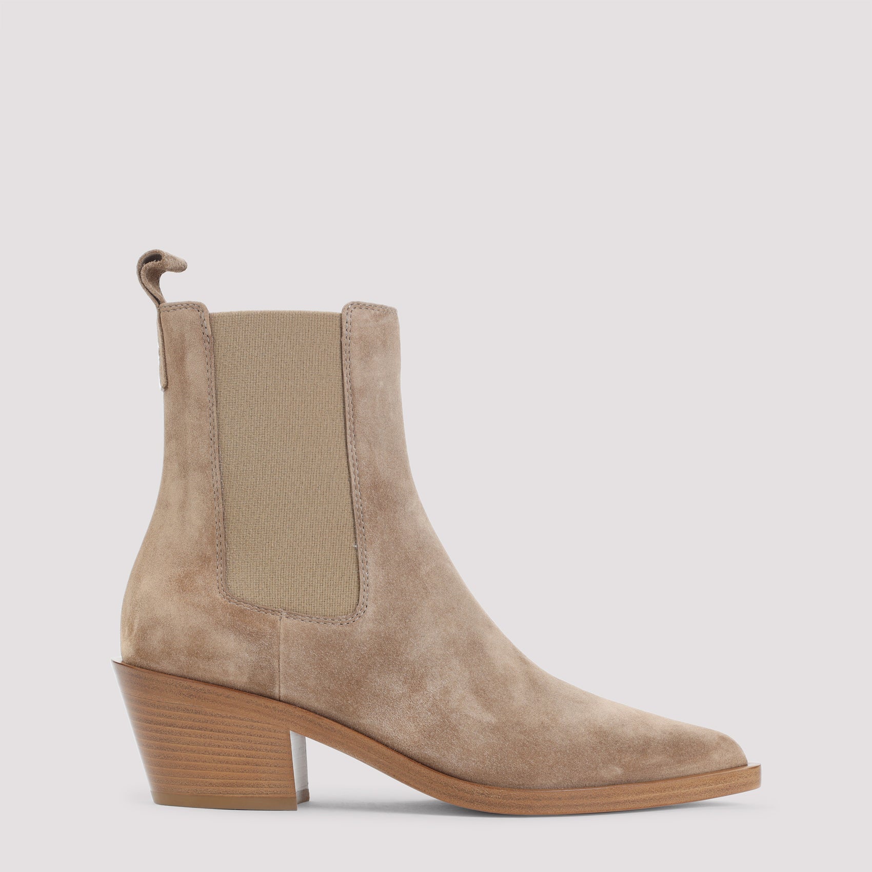 GIANVITO ROSSI Suede Leather Ankle Boots - 4cm Heel Height