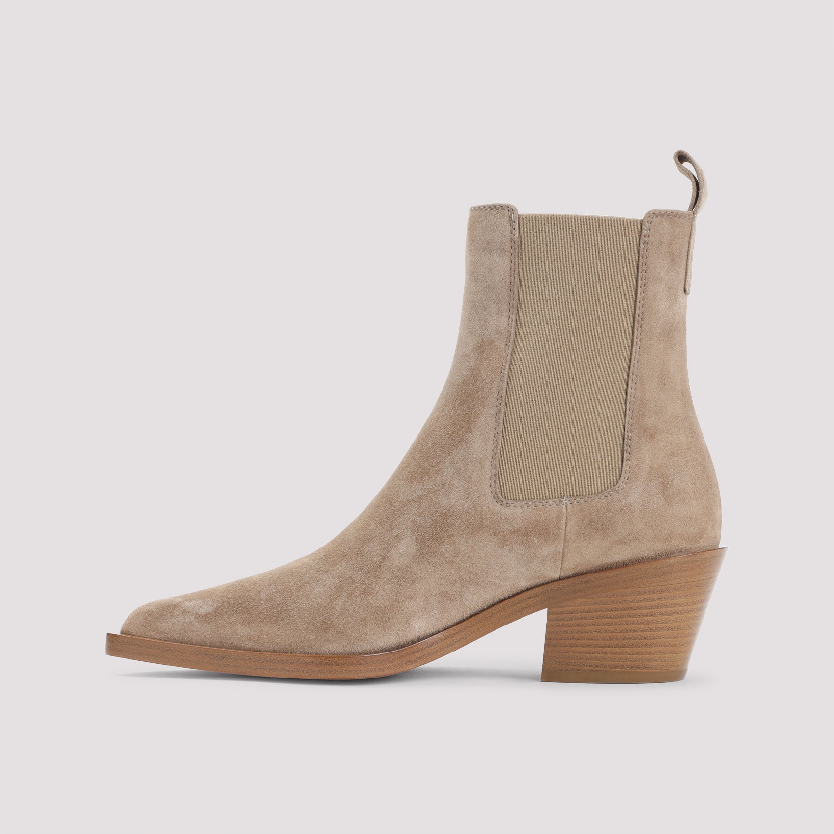 GIANVITO ROSSI Suede Leather Ankle Boots - 4cm Heel Height
