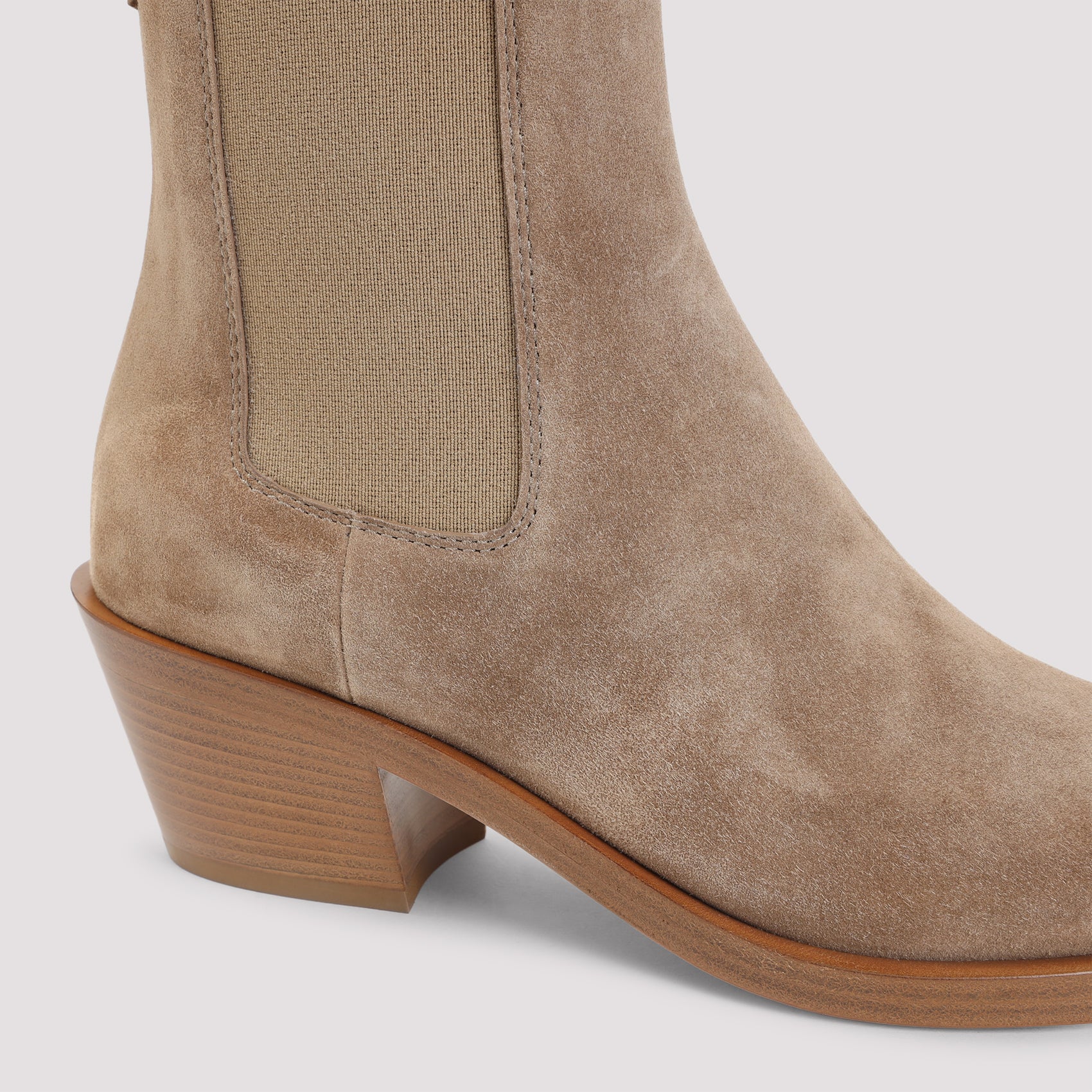 GIANVITO ROSSI Suede Leather Ankle Boots - 4cm Heel Height