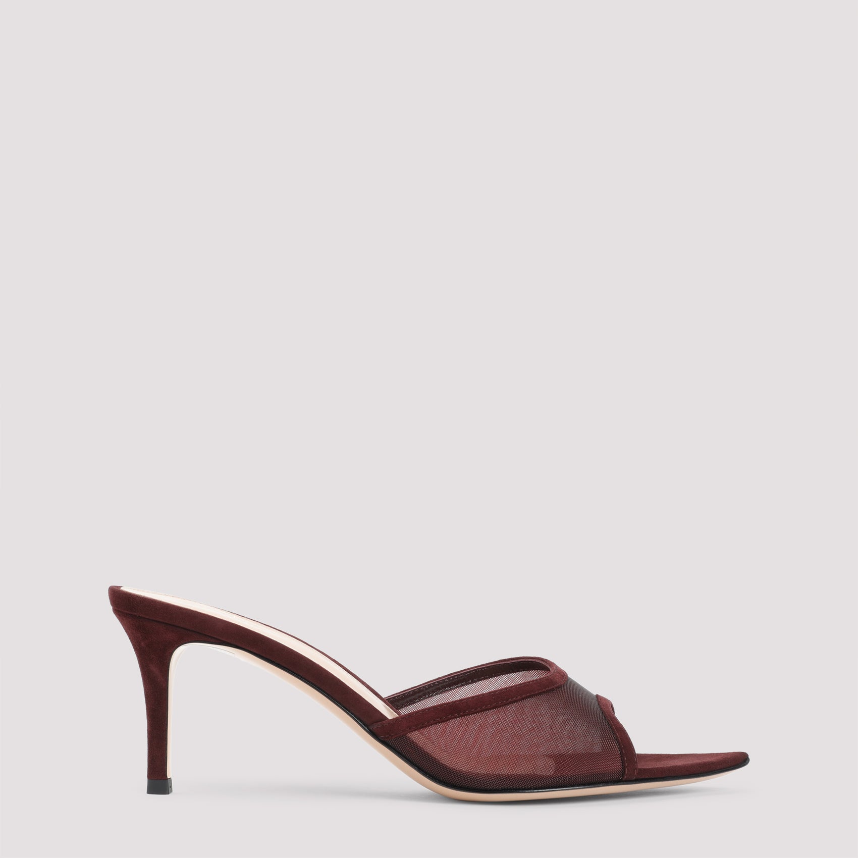 GIANVITO ROSSI Elle 70 Flat Suede Mules
