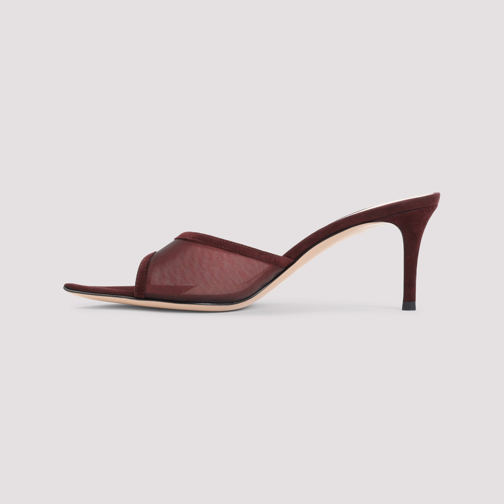 GIANVITO ROSSI Elle 70 Flat Suede Mules