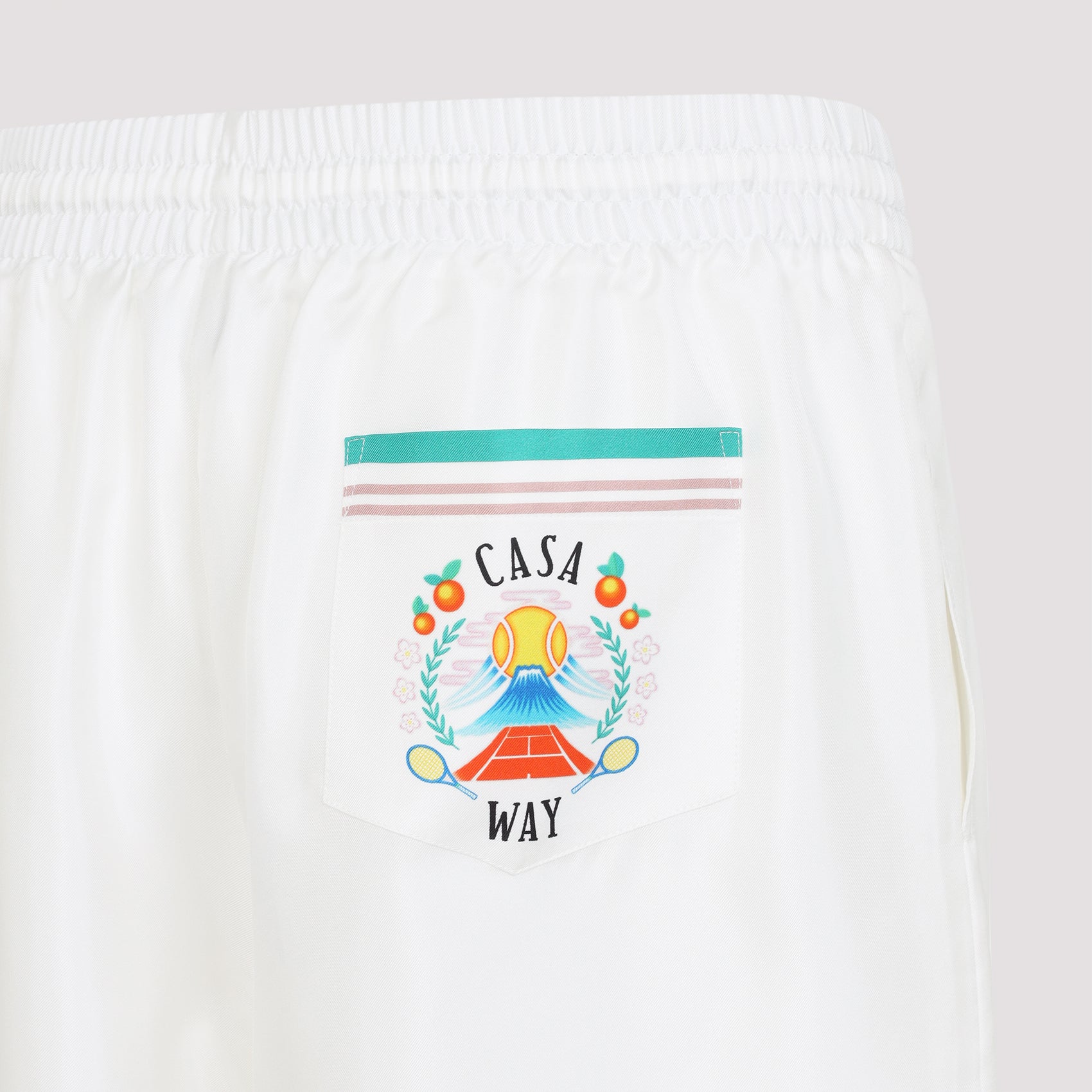 CASABLANCA Silk Drawstring Shorts for Men