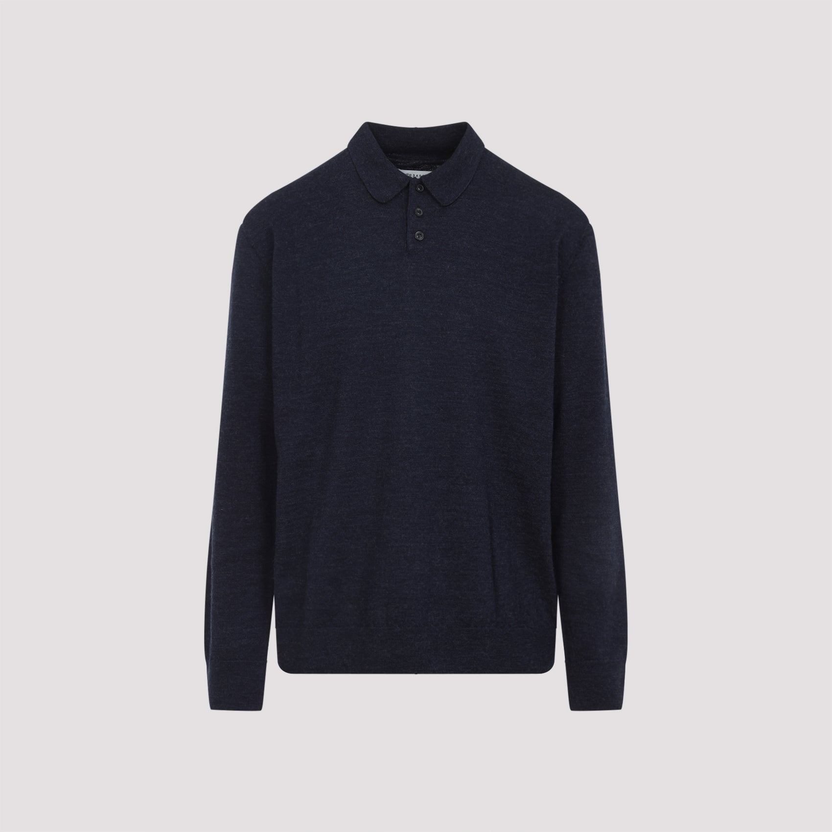MAISON MARGIELA Men's Wool Polo Shirt