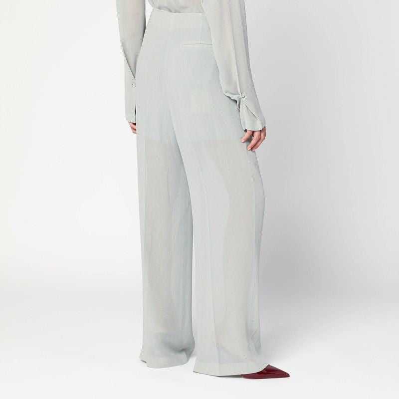 ALBERTA FERRETI Elegant Palazzo Pants with Creased Detailing