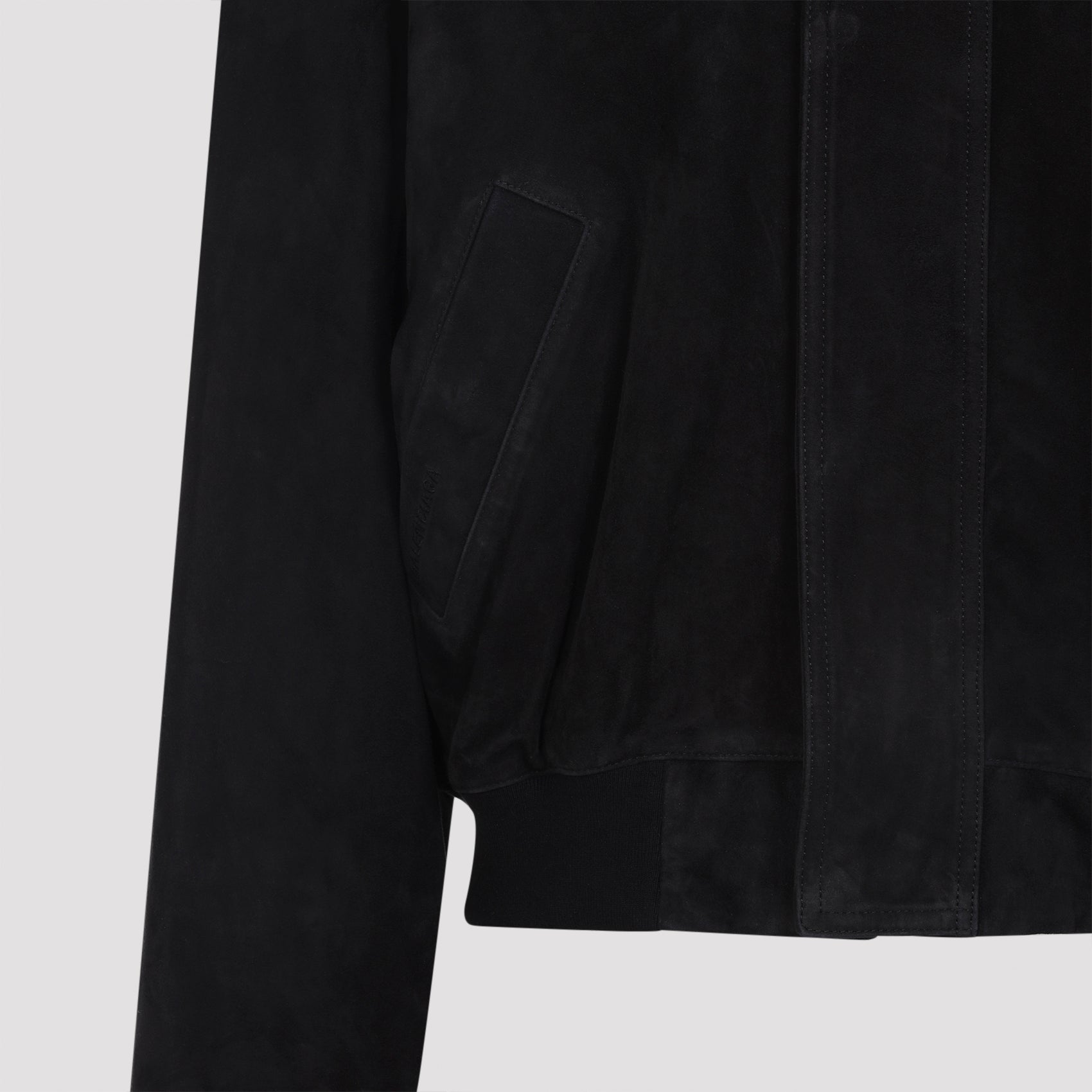 BALENCIAGA Premium Suede Lamb Leather Blouson Jacket