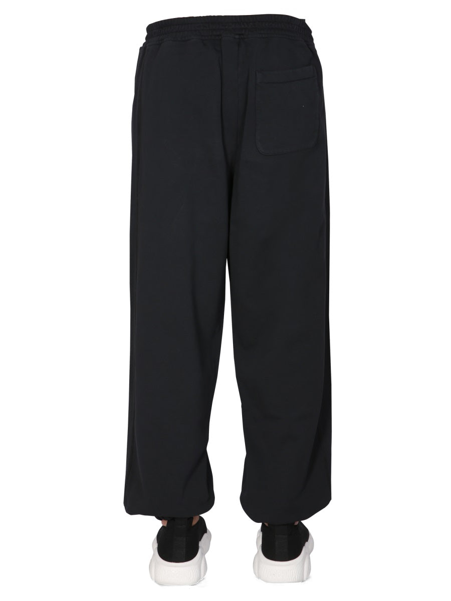 MOSCHINO COUTURE Men's Jogging Pants with Flap and Snap Closure