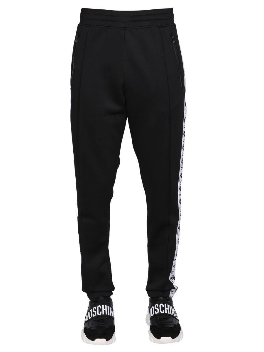 MOSCHINO COUTURE Elasticated Waistband Jogging Pants for Men